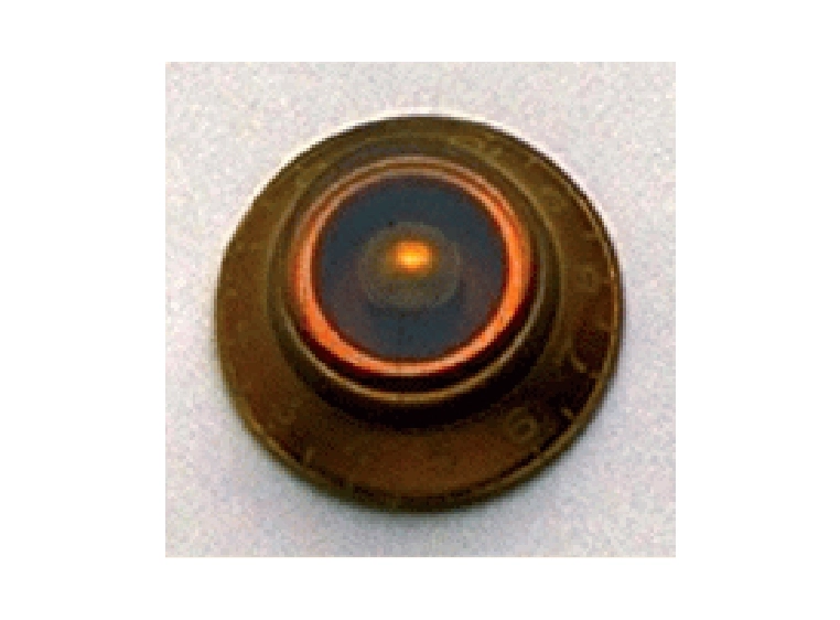 AP PK 0140-022 Bell Knobs (2) Amber, Vintage Style 